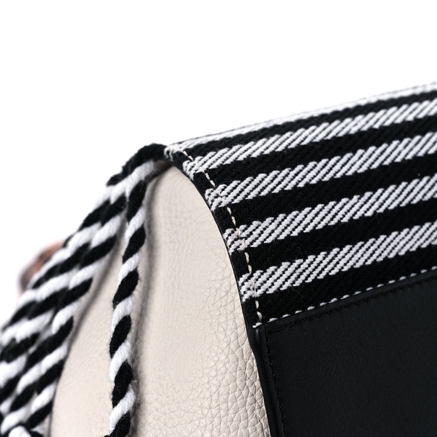 Calfskin Stripe Small Hammock Shoulder Bag Tan Black