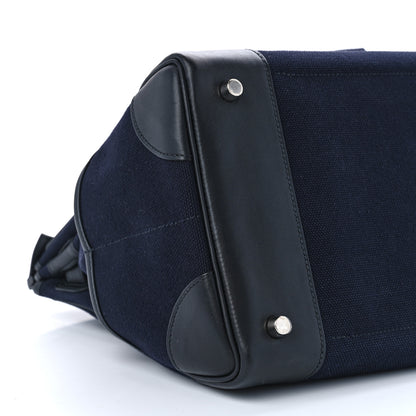 Hermes Goeland Toile Swift Cargo Birkin 35 Bleu Marine 9 of 11