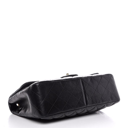 Chanel Lambskin Quilted Jumbo Single Flap Black 4 of 8