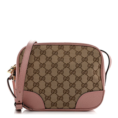 Gucci Monogram Mini Bree Messenger Bag Beige Soft Pink 1 of 11