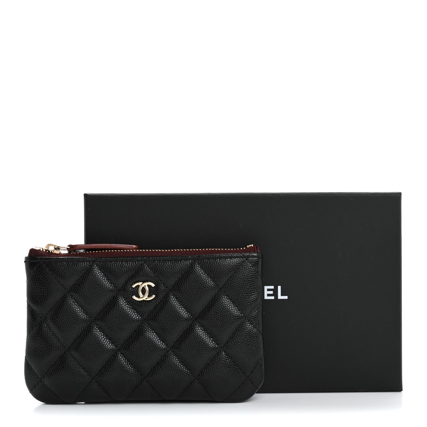 Chanel Caviar Quilted Small Cosmetic Case Black 11 of 11