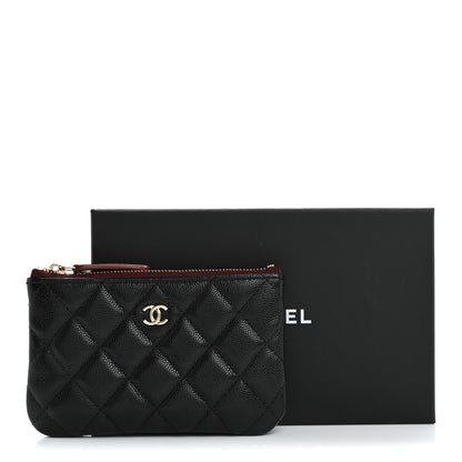 Chanel Caviar Quilted Small Cosmetic Case Black 11 of 11