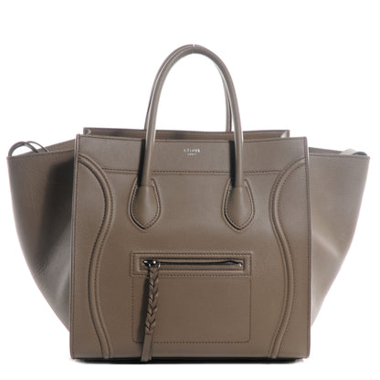 Celine Grainy Calfskin Medium Phantom Luggage Taupe 1 of 9