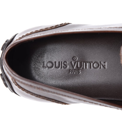 Louis Vuitton Calfskin Hockenheim Loafers 7.5 Brown 7 of 10