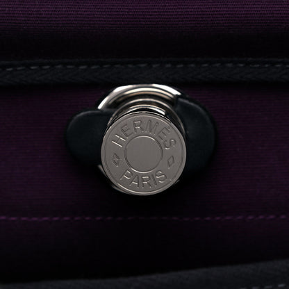 Hermes Military Toile Vache Hunter Herbag Zip PM 31 Cassis Bleu Indigo 7 of 22