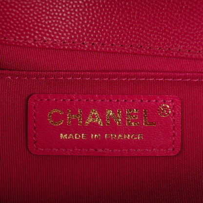 Chanel Caviar Quilted Medium Boy Flap Fuchsia 6 of 7