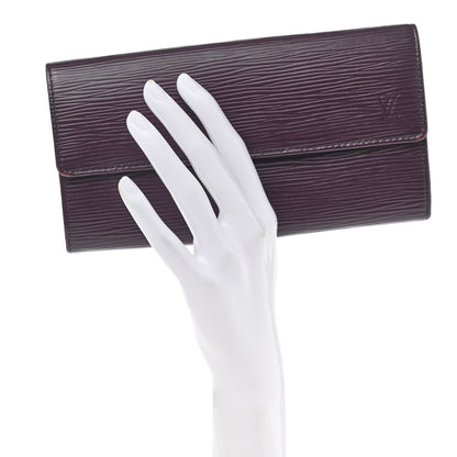 Louis Vuitton Epi Sarah Wallet Cassis 2 of 10