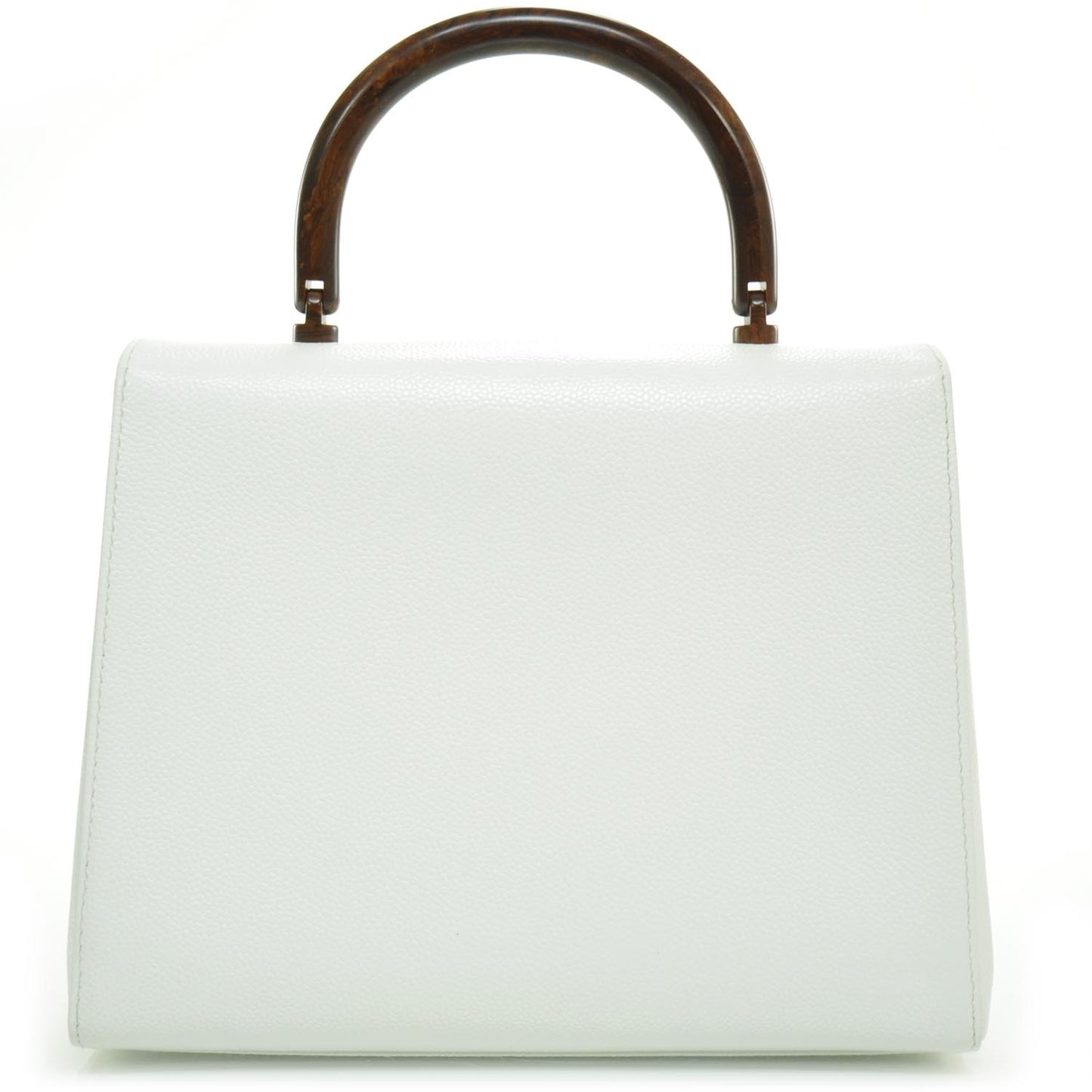 Caviar Kelly Flap Bag White
