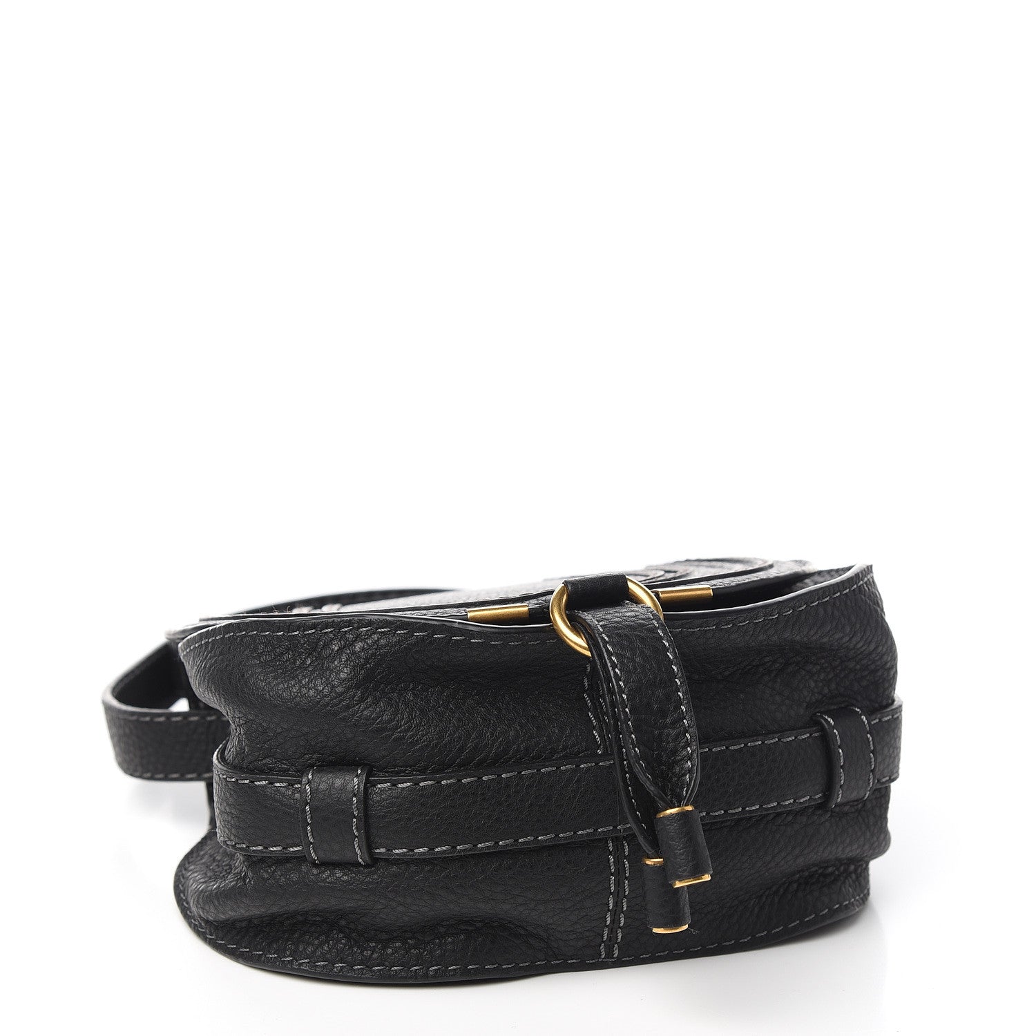 Chloe Calfskin Mini Marcie Round Crossbody Bag Black 3 of 9