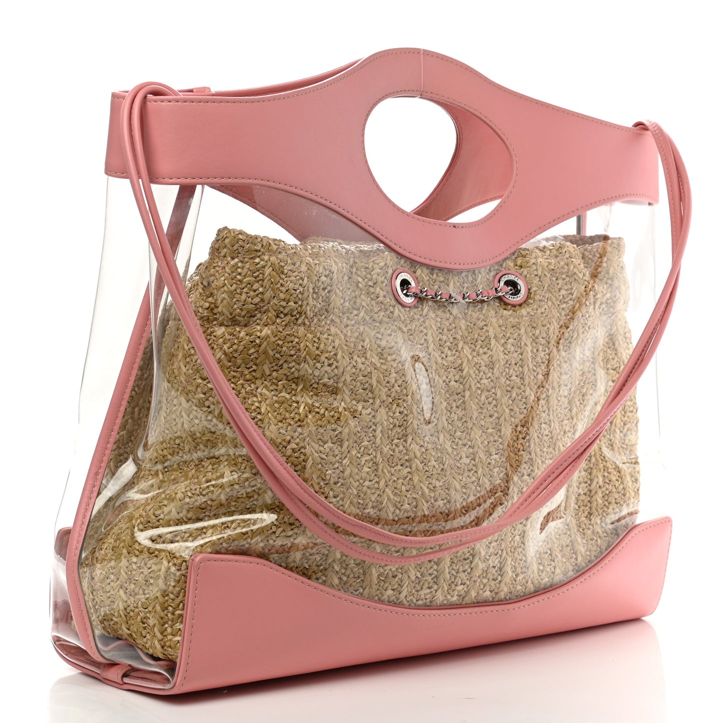 Calfskin PVC Chanel 31 Bag Pink