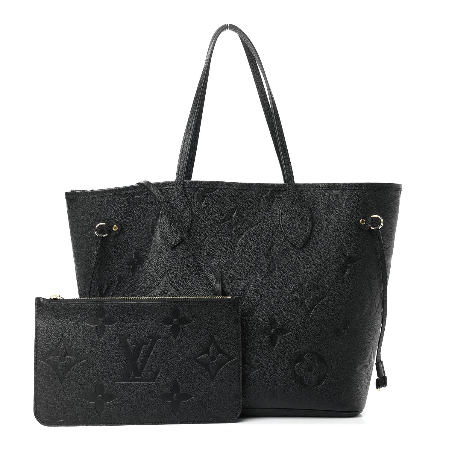 Louis Vuitton Empreinte Monogram Giant Neverfull MM Black 1 of 10