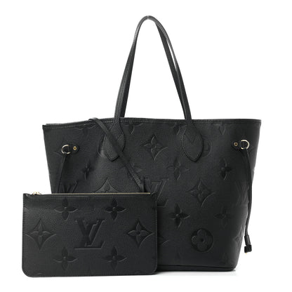 Louis Vuitton Empreinte Monogram Giant Neverfull MM Black 1 of 10