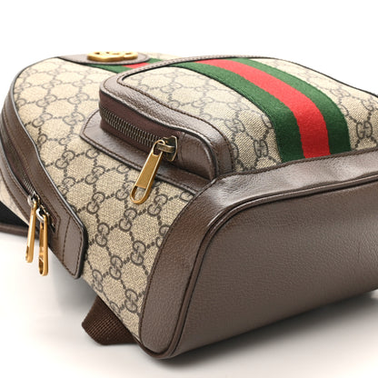 Gucci GG Supreme Monogram Calfskin Web Small Ophidia Day Backpack Beige Ebony New Acero 10 of 10