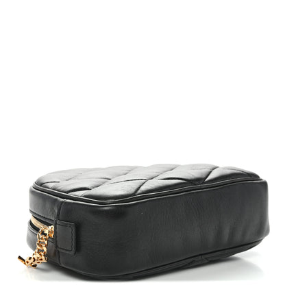 Saint Laurent Lambskin Quilted Lolita Cosmetic Pouch Black 4 of 7