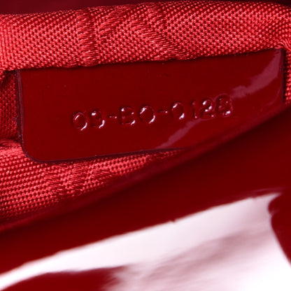 Christian Dior Patent Cannage Mini Lady Dior Red 7 of 10