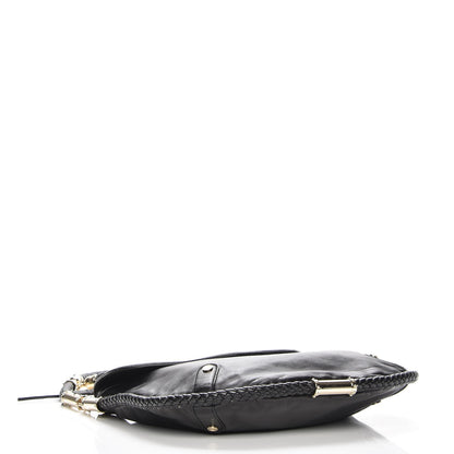 Gucci Calfskin Medium Britt Tassel Shoulder Bag Black 4 of 9