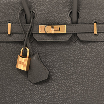 Hermes Togo Birkin 25 Etain 8 of 16