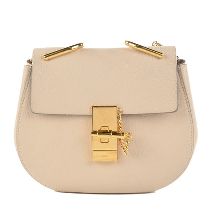 Chloe Grained Lambskin Drew Shoulder Bag Cement Pink 1 of 7