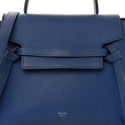 Celine Grained Calfskin Micro Belt Bag Indigo 8 of 11