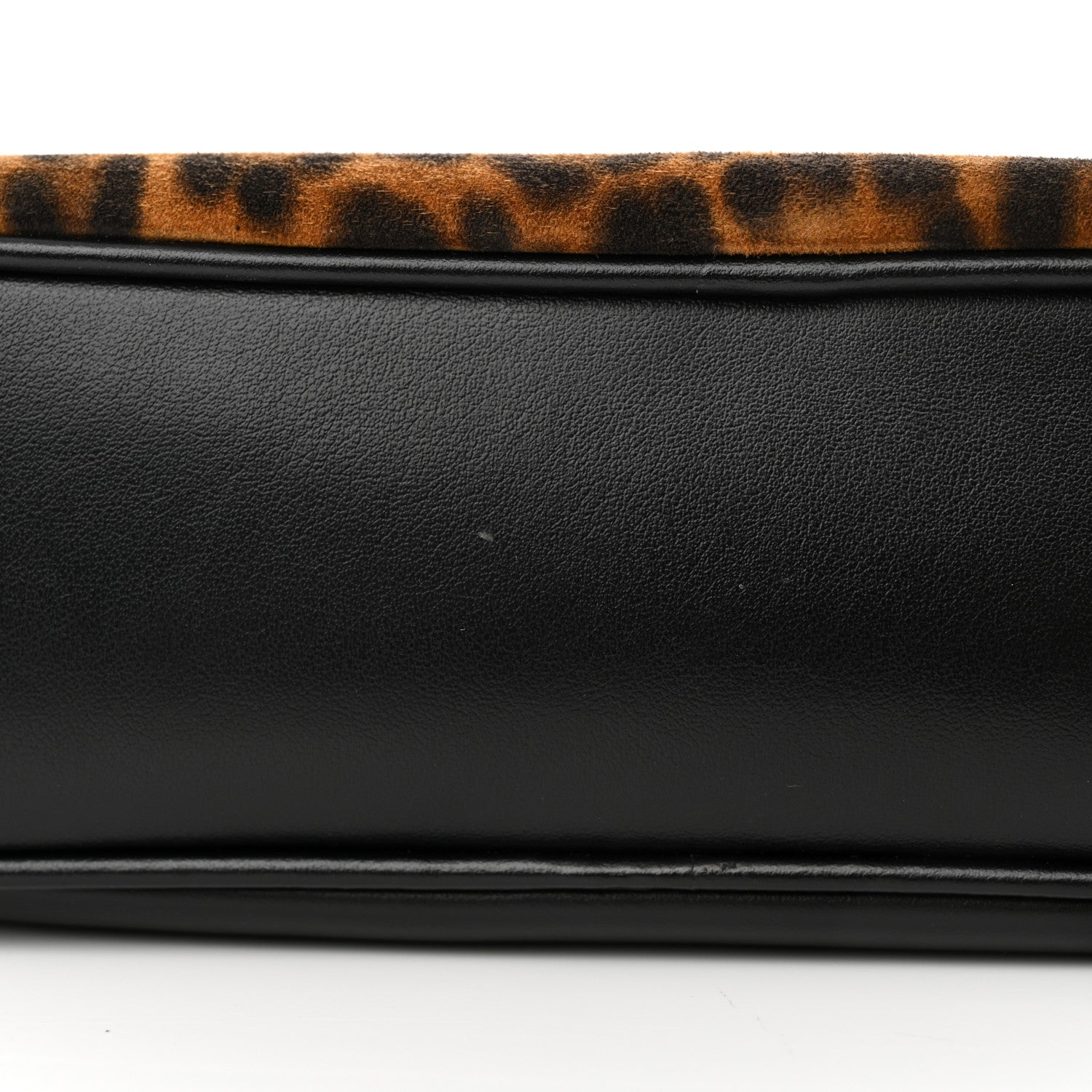 Saint Laurent Calfskin Leopard Print Monogram Lou Camera Bag Black 11 of 11
