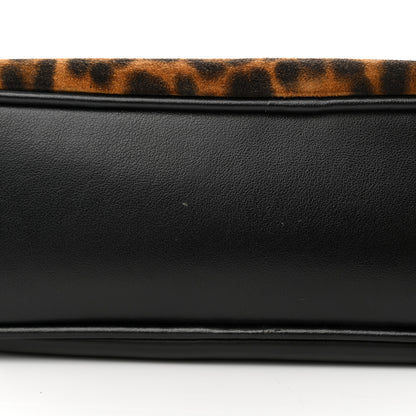 Saint Laurent Calfskin Leopard Print Monogram Lou Camera Bag Black 11 of 11