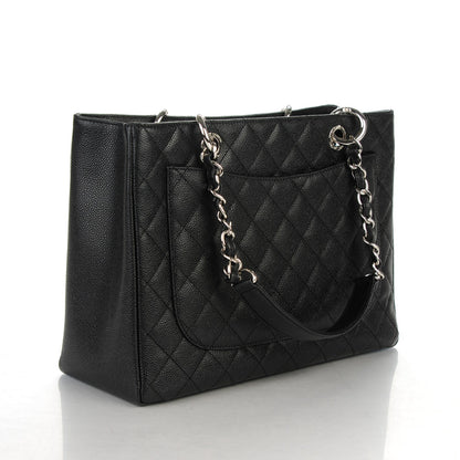 Chanel Caviar Quilted Grand Shopping Tote GST Black 3 of 7