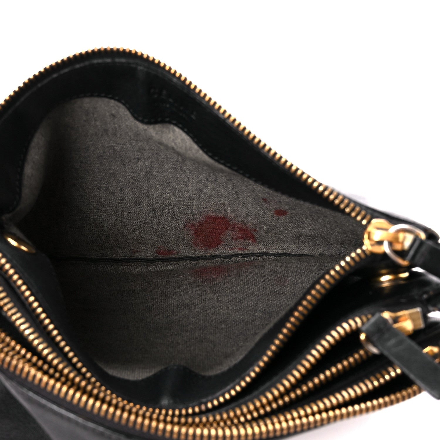 Celine Lambskin Small Trio Crossbody Bag Black 5 of 12