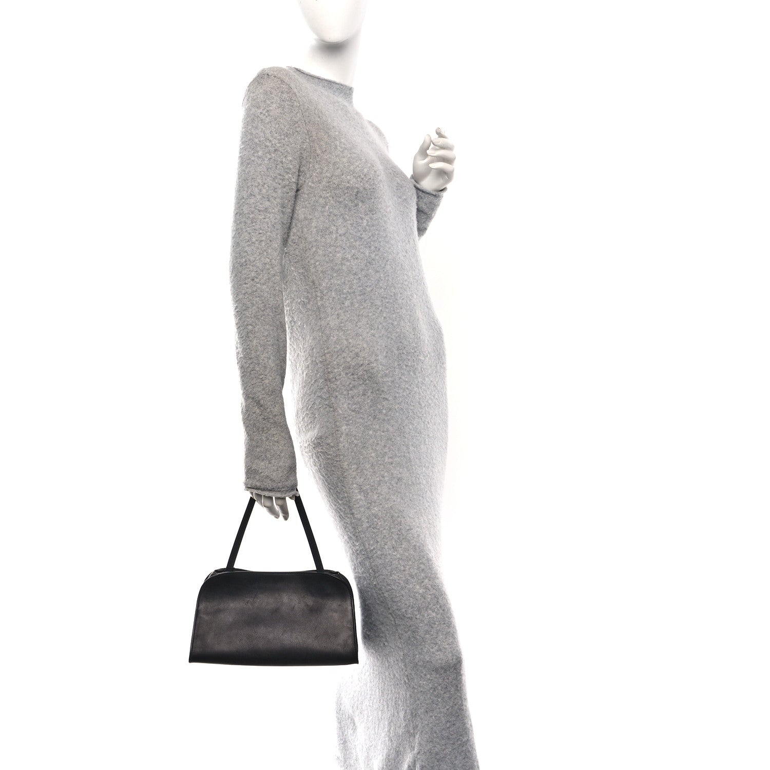 The Row Smooth Calfskin Peggy Bag Black 2 of 9