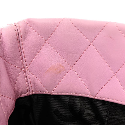Chanel Calfskin Quilted Medium Cambon Tote Pink Black 13 of 16