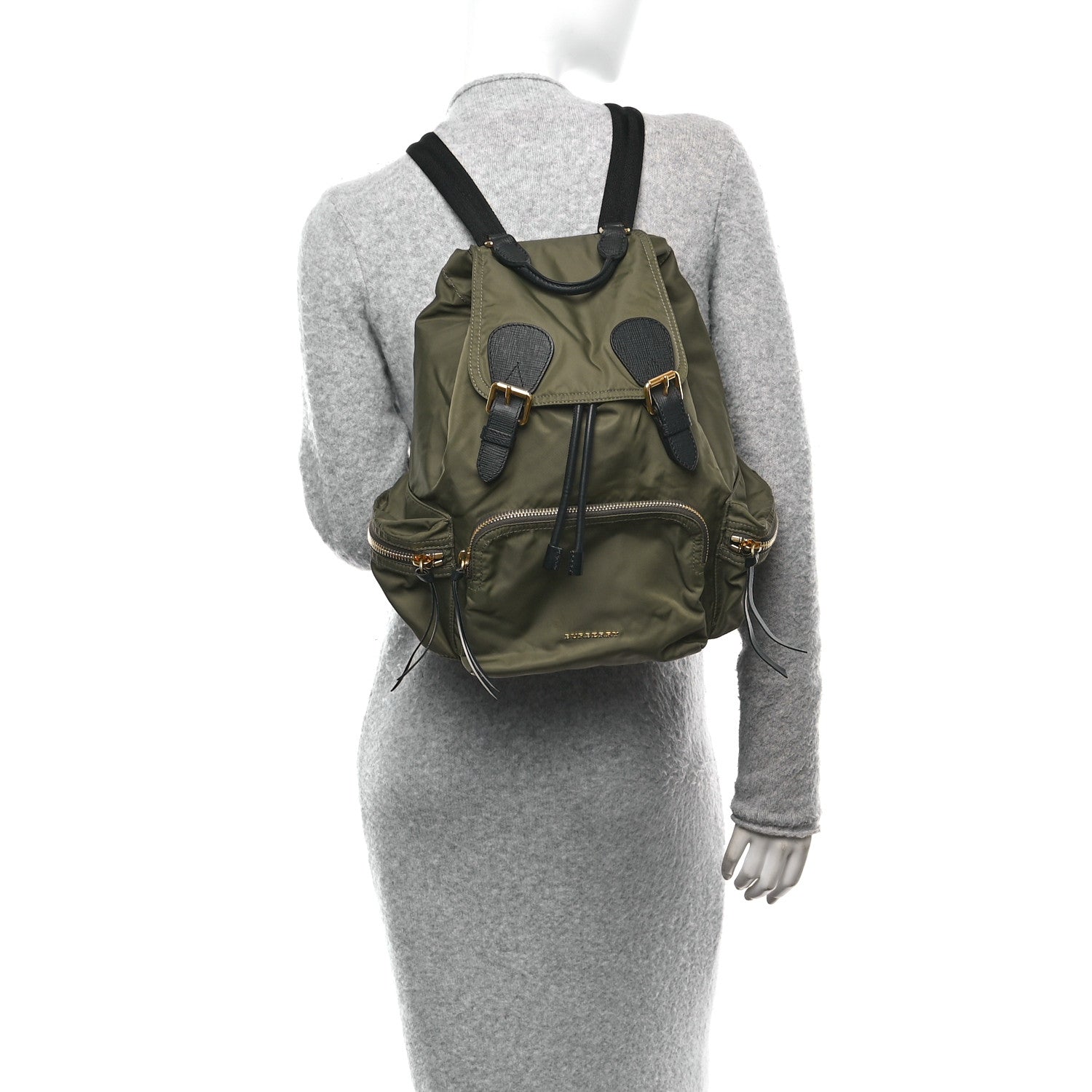 Burberry Nylon Medium Rucksack Backpack Green 2 of 10
