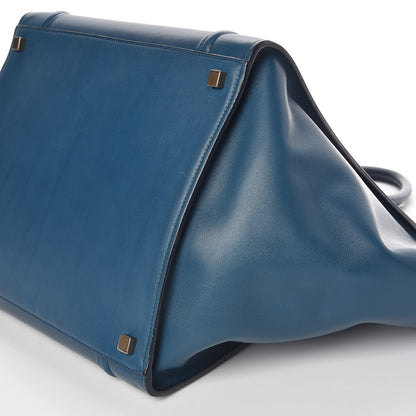 Celine Nappa Calfskin Medium Phantom Luggage Metallic Blue 9 of 9