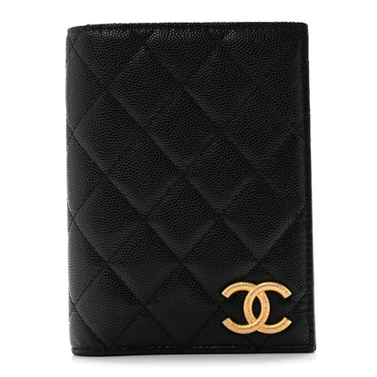 Chanel Caviar Quilted CC Passport Holder Black 1 of 7