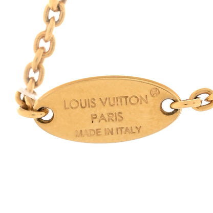 Louis Vuitton Metal Crystal LV Iconic Necklace Gold 5 of 7
