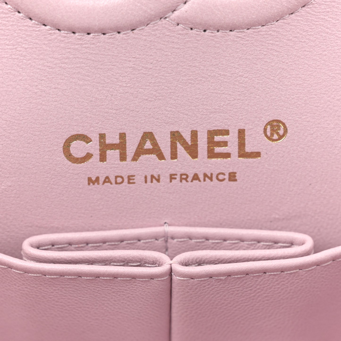 Caviar Quilted Small Double Flap Light Pink