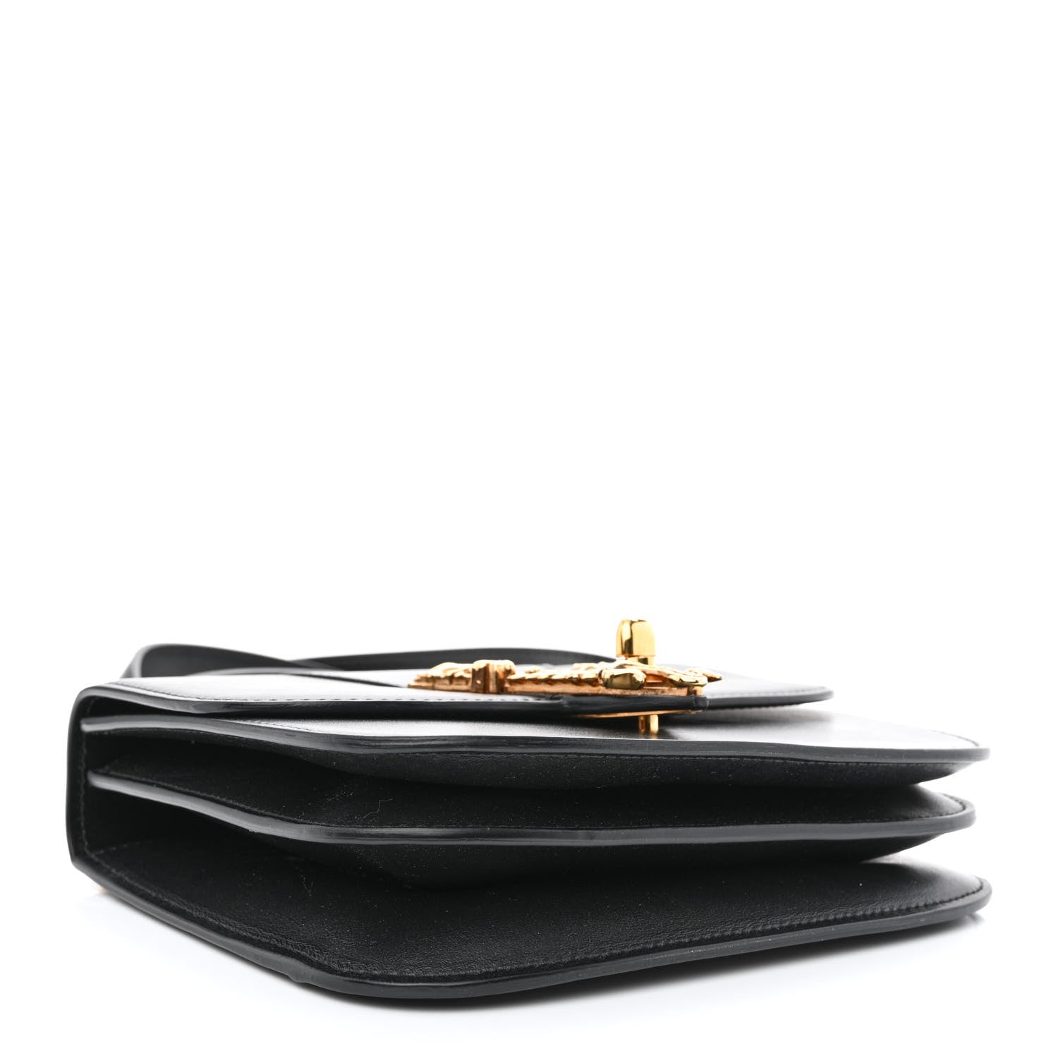 Versace Vitello Barocco Virtus Small Top Handle Shoulder Bag Black 3 of 10