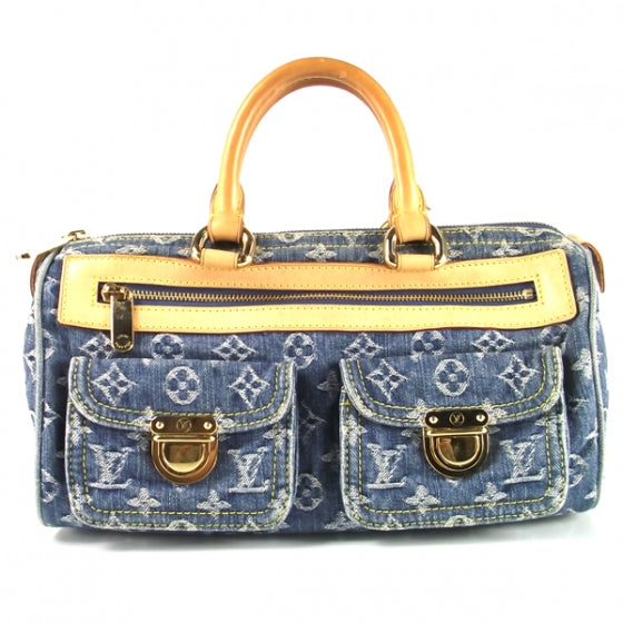 Monogram Denim Neo Speedy Blue