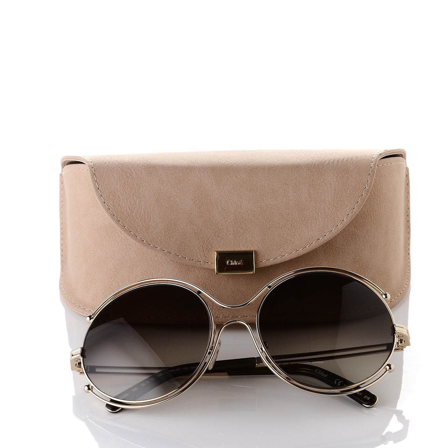 Isidora Oversized Round Sunglasses CE122S Gold