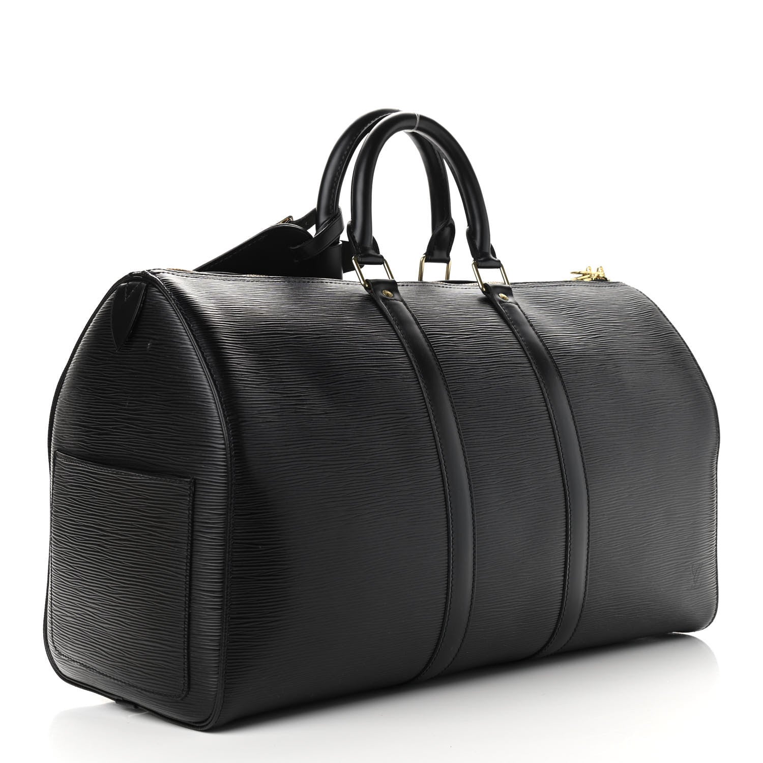 Louis Vuitton Epi Keepall 45 Black 3 of 12