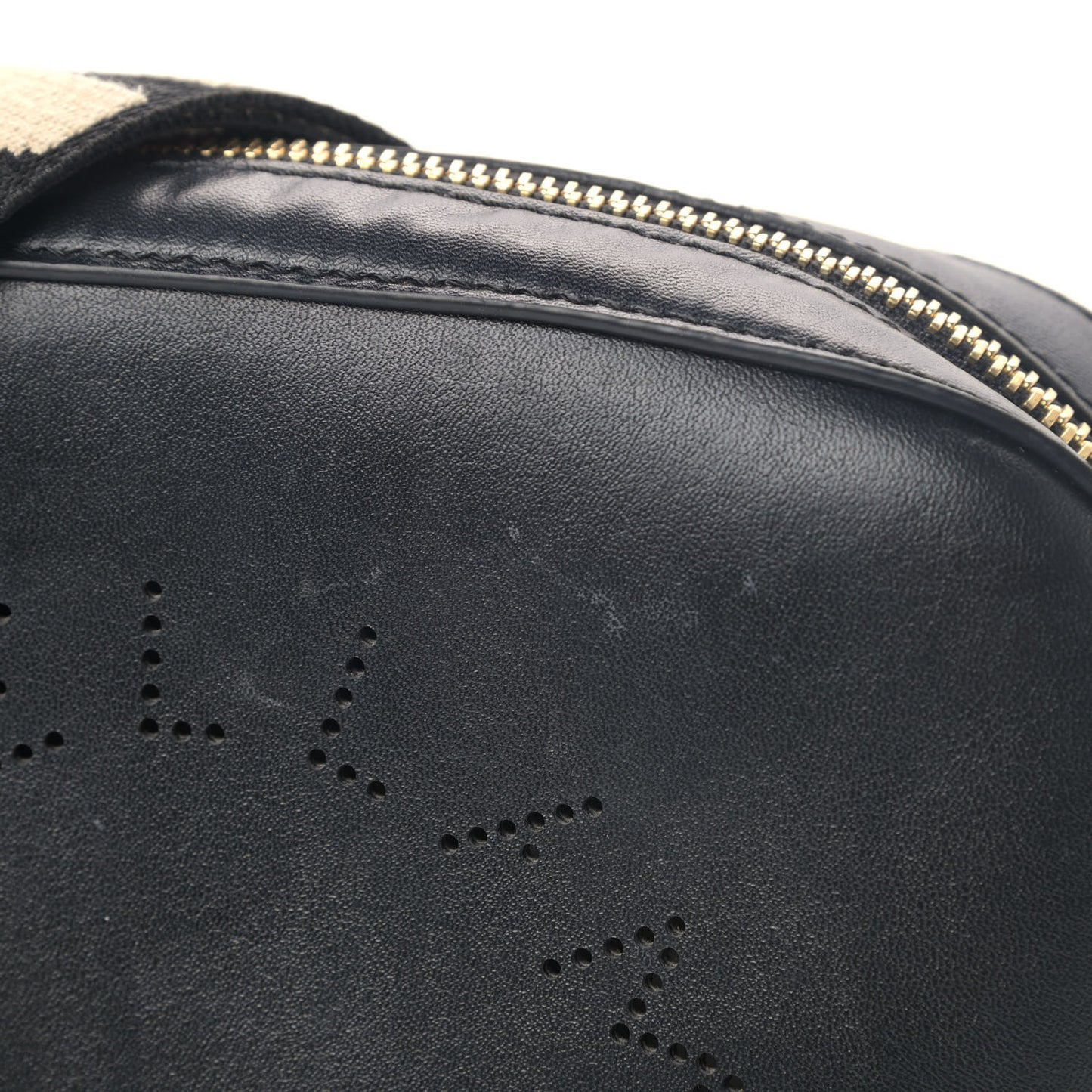 Eco Alter Nappa Perforated Logo Mini Bag Black