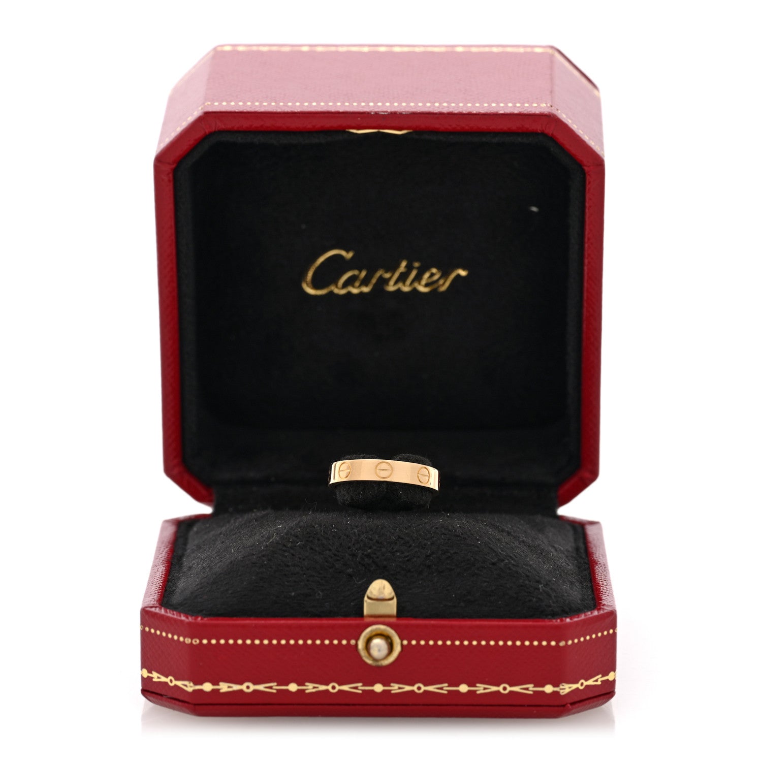 Cartier 18K Yellow Gold 3.5mm LOVE Wedding Band Ring 50 5.25 5 of 5