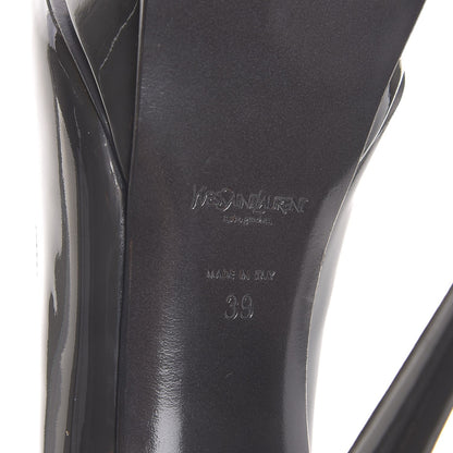 Saint Laurent Patent Tribute 105 Platform Pumps 39 Medium Grey 6 of 15