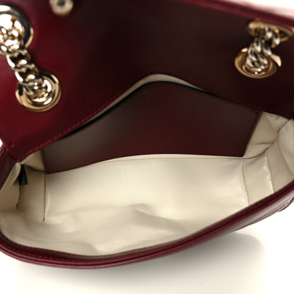 Gucci Calfskin Matelasse Mini GG Marmont Shoulder Bag Rosso Ancora 5 of 11
