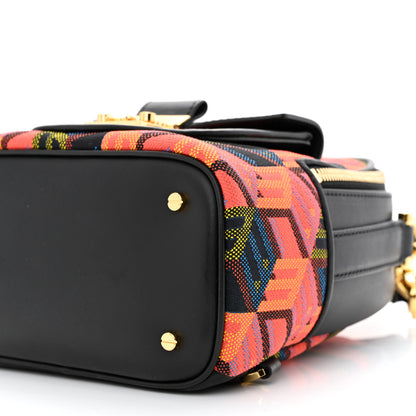 MCM Jaquard Cubic Monogram Rockstar X-Mini Tracy Backpack Multicolor 10 of 10