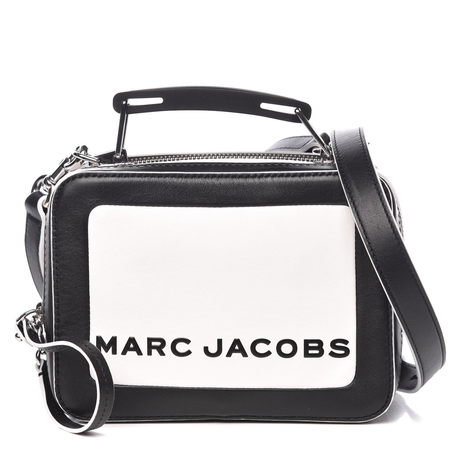 Marc Jacobs Calfskin The Box 20 Crossbody Black White 1 of 7