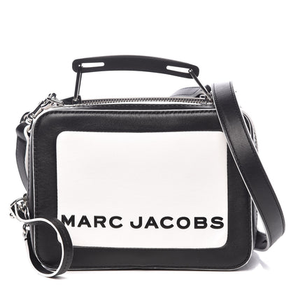 Marc Jacobs Calfskin The Box 20 Crossbody Black White 1 of 7