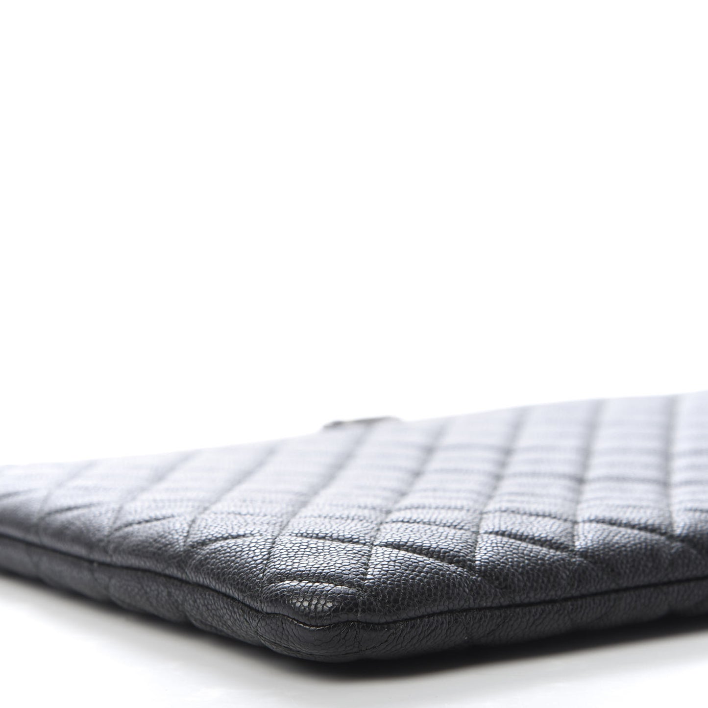 Caviar Quilted Large Boy Cosmetic Case Black
