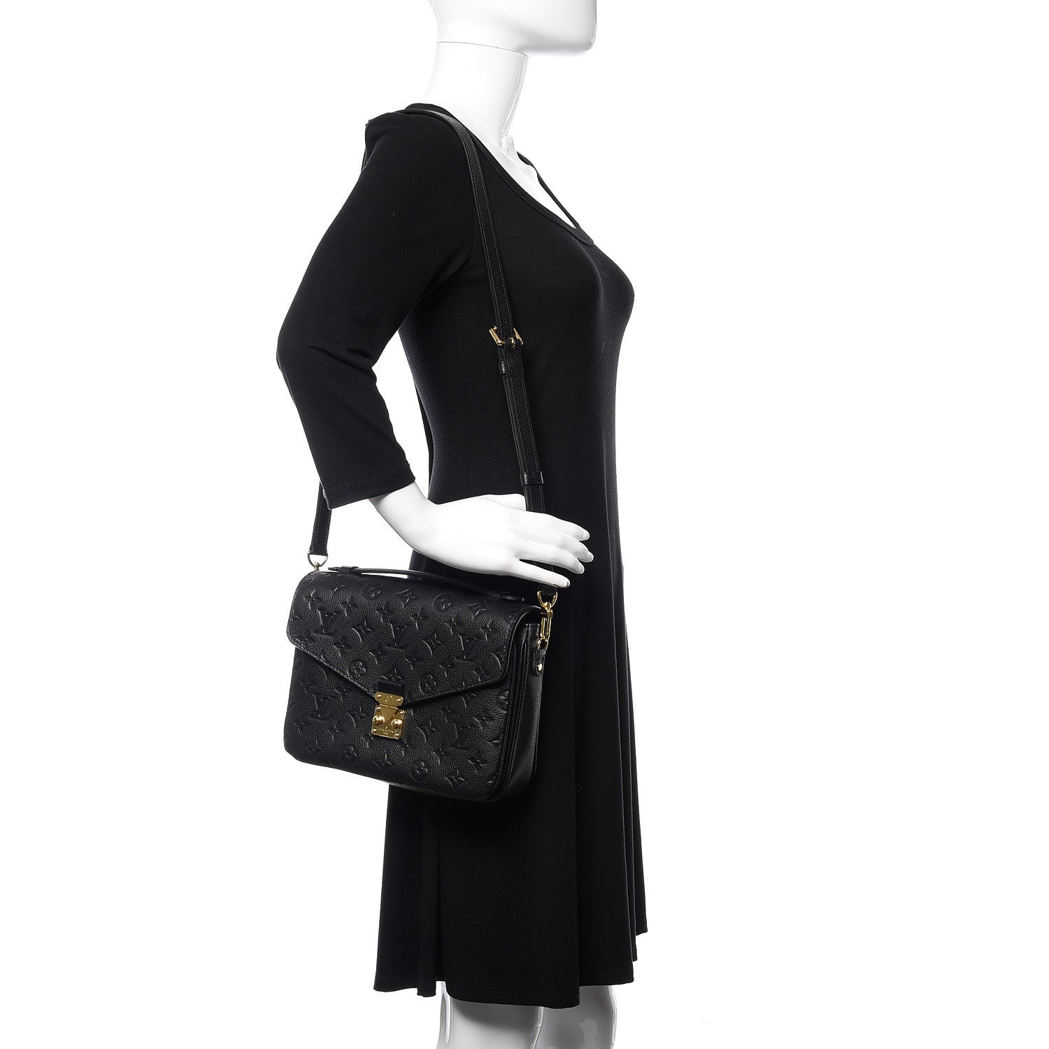 Louis Vuitton Empreinte Pochette Metis Black 2 of 9