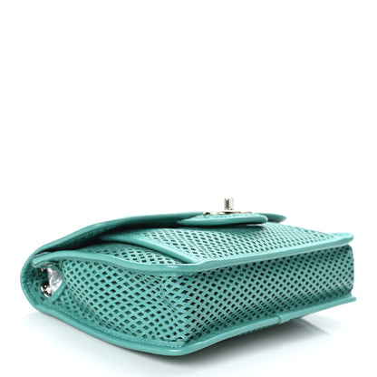 Chanel Perforated Calfskin Small Up In The Air Flap Green 3 of 8