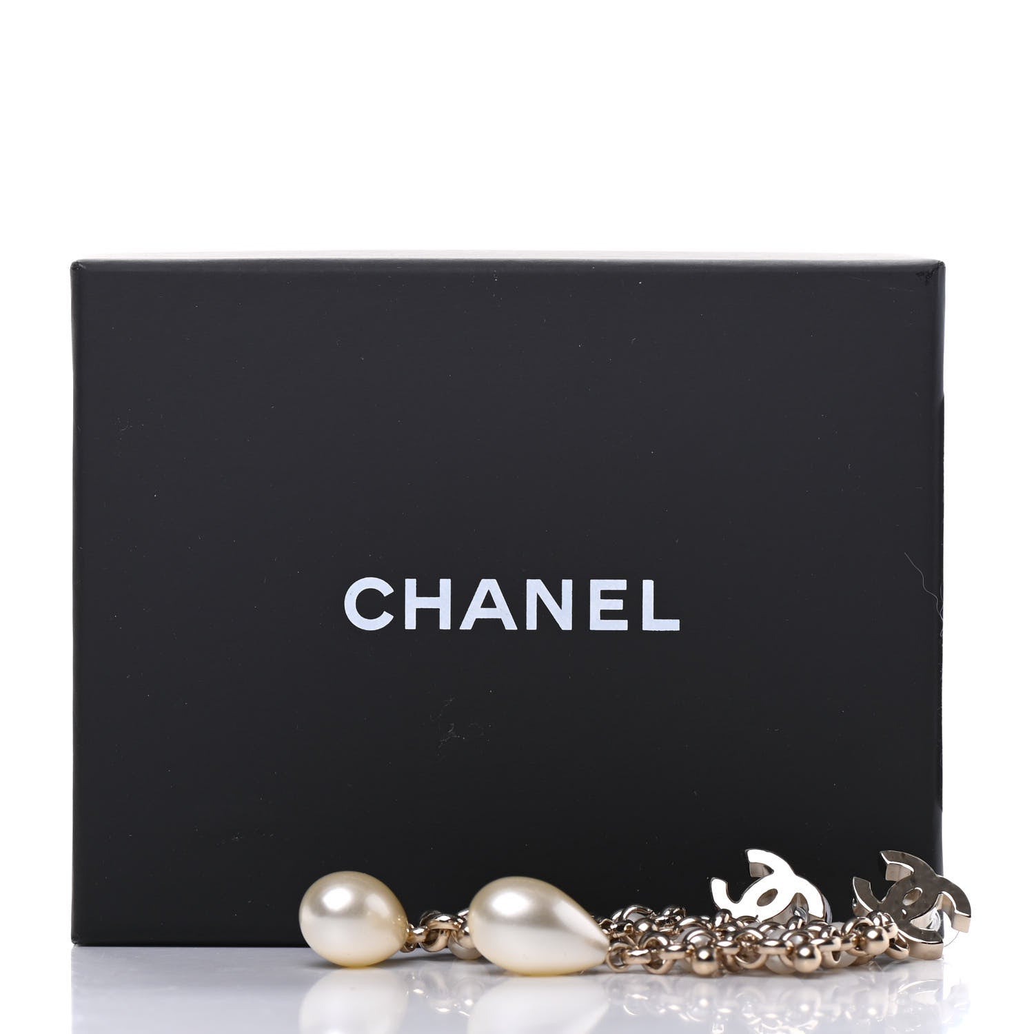 Chanel Pearl Monte-Carlo Nights Drop Earrings Gold 5 of 5