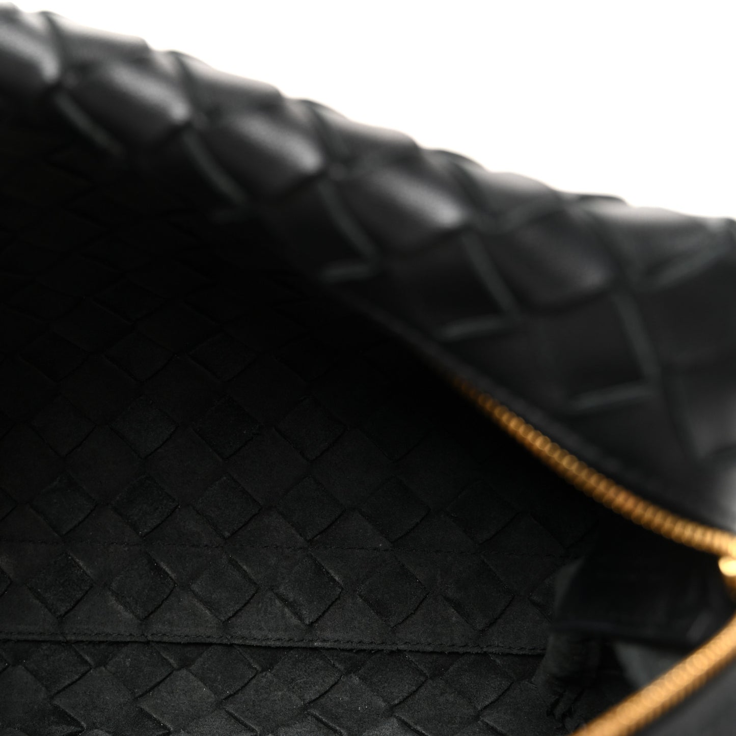 Nappa Intrecciato Small Loop Camera Bag Black